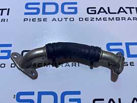 Furtun Conducta Teava Retur Ulei Turbo Turbina Turbosuflanta Volkswagen Tiguan 2.0 TFSI CAWA CAWB CCTA CCZA CCZB CCZC CCZD 2008 - 2018 Cod 06H145735G