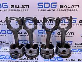 Set 4 Pistoane Complete cu Biele Audi A4 B6 1.8 T AVJ 2001 - 2005 Cod 06BA