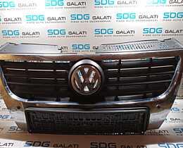 Grila Centrala cu Emblema Sigla de pe Bara Spoiler Fata Volkswagen Passat B6 2005 - 2010 Cod 3C0853651 3C0853651B [M7718]