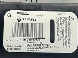 Airbag din Scaun Stanga Fata Sofer Renault Megane 3 2008 - 2015 Cod 985H10032R 610518800G [L4325]