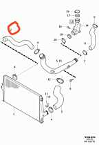 Furtun Aer Intercooler Dreapta Volvo XC70 2.4 D 2002 - 2007 [C6663]