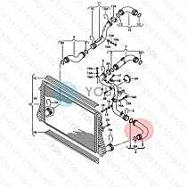 Furtun Conducta Presiune Aer Intercooler Volkswagen Golf 5 2.0 TFSI AXX BWA BPY BYD CCTA CAWB 2006 - 2011 [C6470]