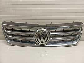 Grila Centrala cu Emblema Sigla de pe Bara Spoiler Fata Volkswagen Touareg 7L 2003 - 2007 Cod 7L6853651A 7L6853601A [Z0307]