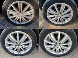 Set 4 Jante Roti Aliaj FARA Anvelope 235 50 18 R18 5x112 VW Passat B5 1997 - 2001 Cod sdgb17