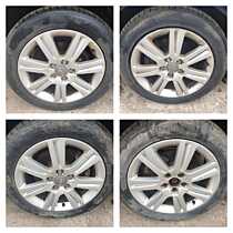 Set 4 Jante Roti Aliaj 225 50 17 R17 5x112 Skoda Superb 2 2008 - 2015 cu Anvelope Vara DOT 2022 2023 [K0251]