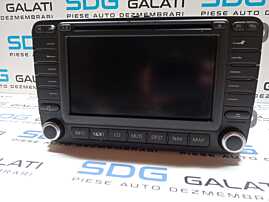 Radio CD DVD Player Navigație GPS Volkswagen Passat B6 2005 - 2010 Cod 1K0035198A 7612002015 [M3793]