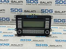 Unitate Radio CD Player RCD 500 Volkswagen Touran 1T1 2003 - 2007 Cod 1K0035195D [L3094]