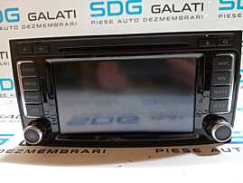 Radio CD Player cu Navigatie Touchscreen RNS 510 Volkswagen Touareg 7L Facelift 2002 - 2010 Cod 7L6035680 [M7289]