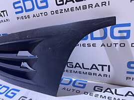 Grila Rama Ornament Capac Stanga Spoiler Bara Fata cu Urechi Rupte Volkswagen Golf 6 2008 - 2014 Cod 5K0853665A