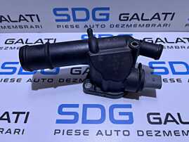 Distribuitor Corp Carcasa Termostat Senzor Temperatura Apa Volkswagen EOS 2.0 TDI CBAB 2009 - 2014 Cod 03L121132