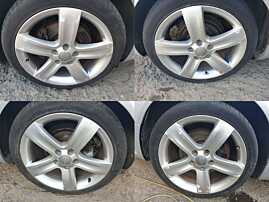 Set 4 Jante Roti Aliaj 235 40 18 R18 5x112 Anvelope Vara Bune Skoda Superb 1 2002 - 2008 Cod 8E0071498